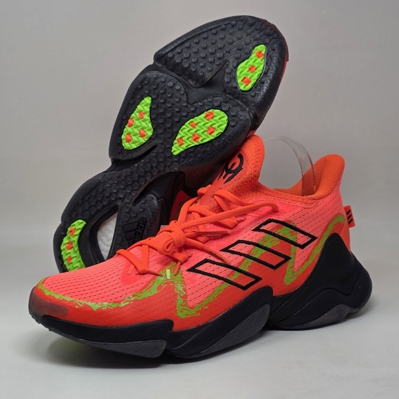 Adidas Mens Mahomes 1 Impact FLX Football Shoes IF4806 Solar Orange Size 9.5 New - Picture 1 of 12